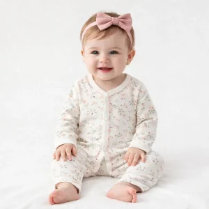 Barboteuse Bébé Fille - Nuit Fleurie