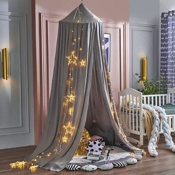 Ciel de Lit bébé Gris clair