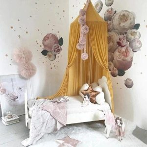 Ciel de Lit bébé Jaune Moutarde