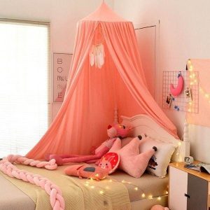Ciel de Lit bébé Rose saumon