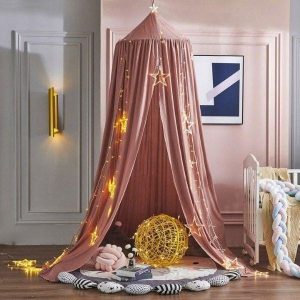 Ciel de Lit bébé Vieux Rose