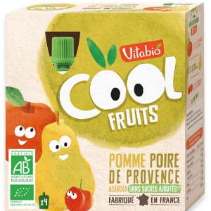Vitabio Cool Fuits Pomme Poire Acérola 4X90G