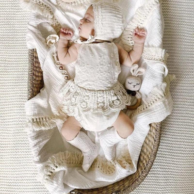 Couverture bebe| Mousseline