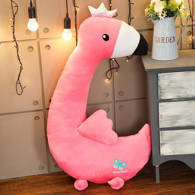Flamant Rose Géant Peluche Flora™