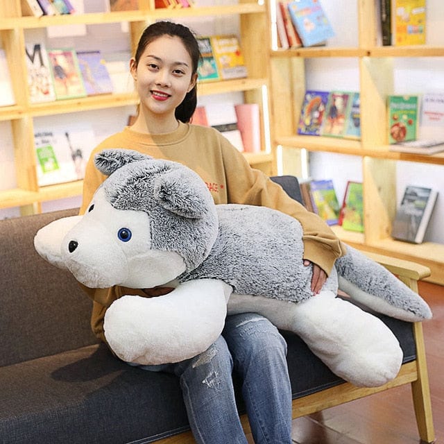 Grosse Peluche Loup Alpha Câlin™