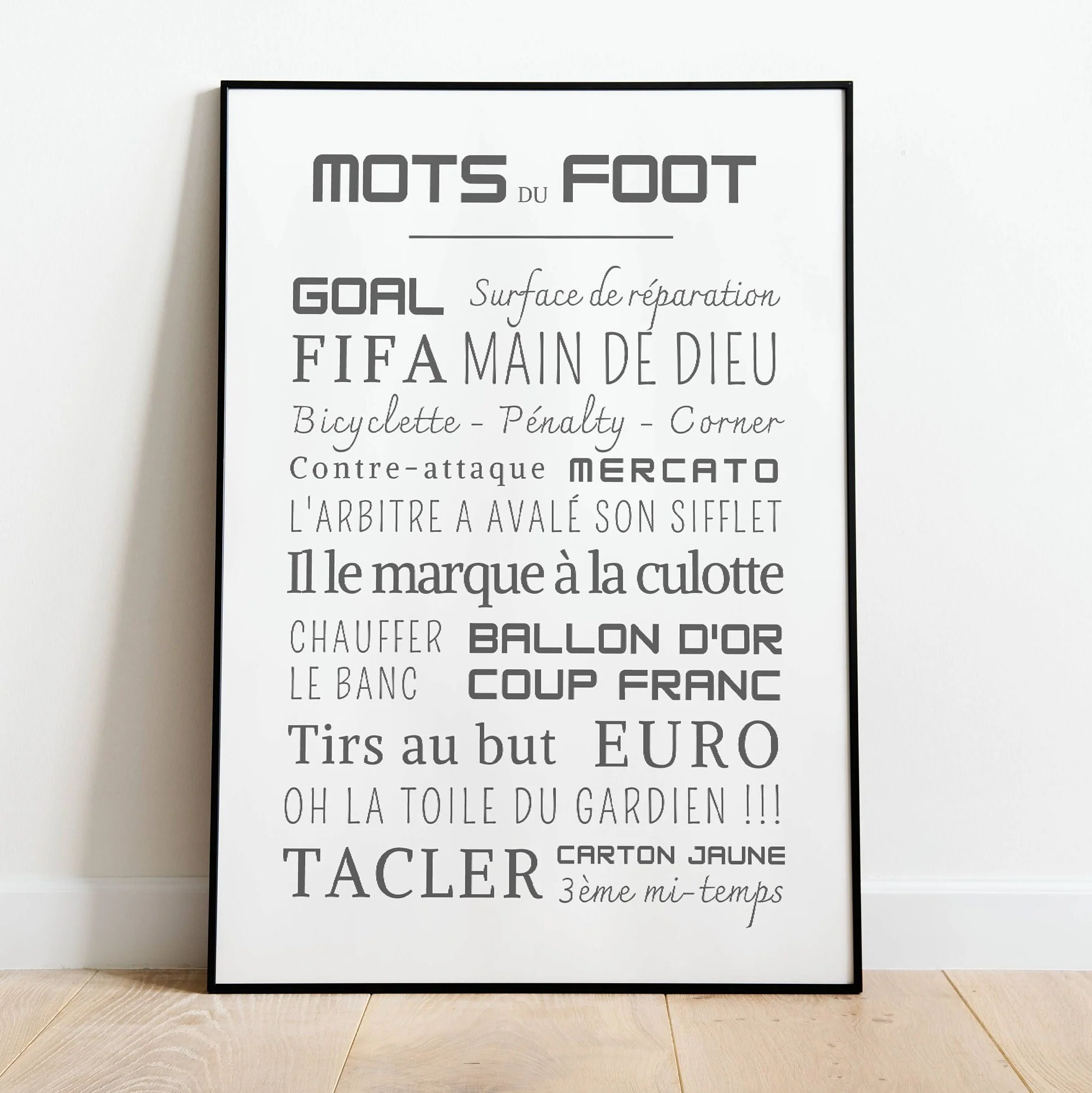 Affiche foot- Affiche mots et expressions du football - Poster football - Affiche sport à imprimer par Le Temps des Paillettes – Image 2