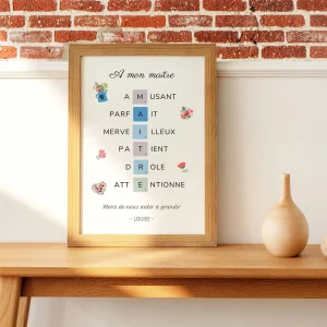 Affiche maître personnalisée - Affiche maître définition - affiche qualité maître par Le Temps des Paillettes