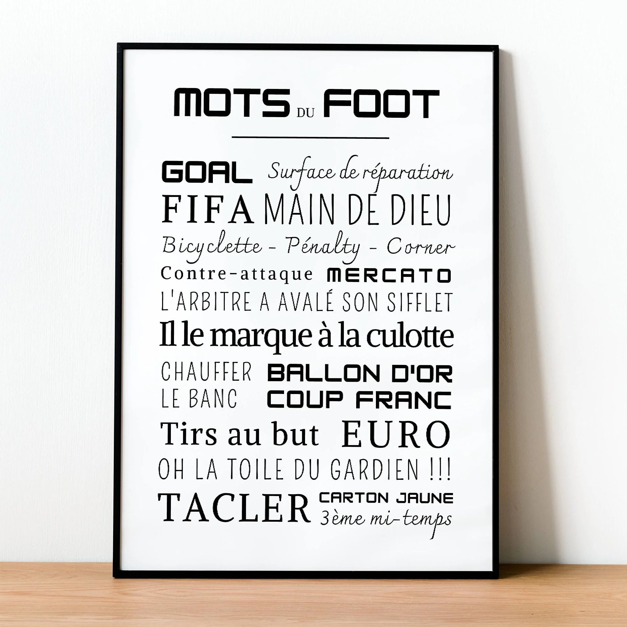 Affiche foot- Affiche mots et expressions du football - Poster football - Affiche sport à imprimer par Le Temps des Paillettes – Image 3