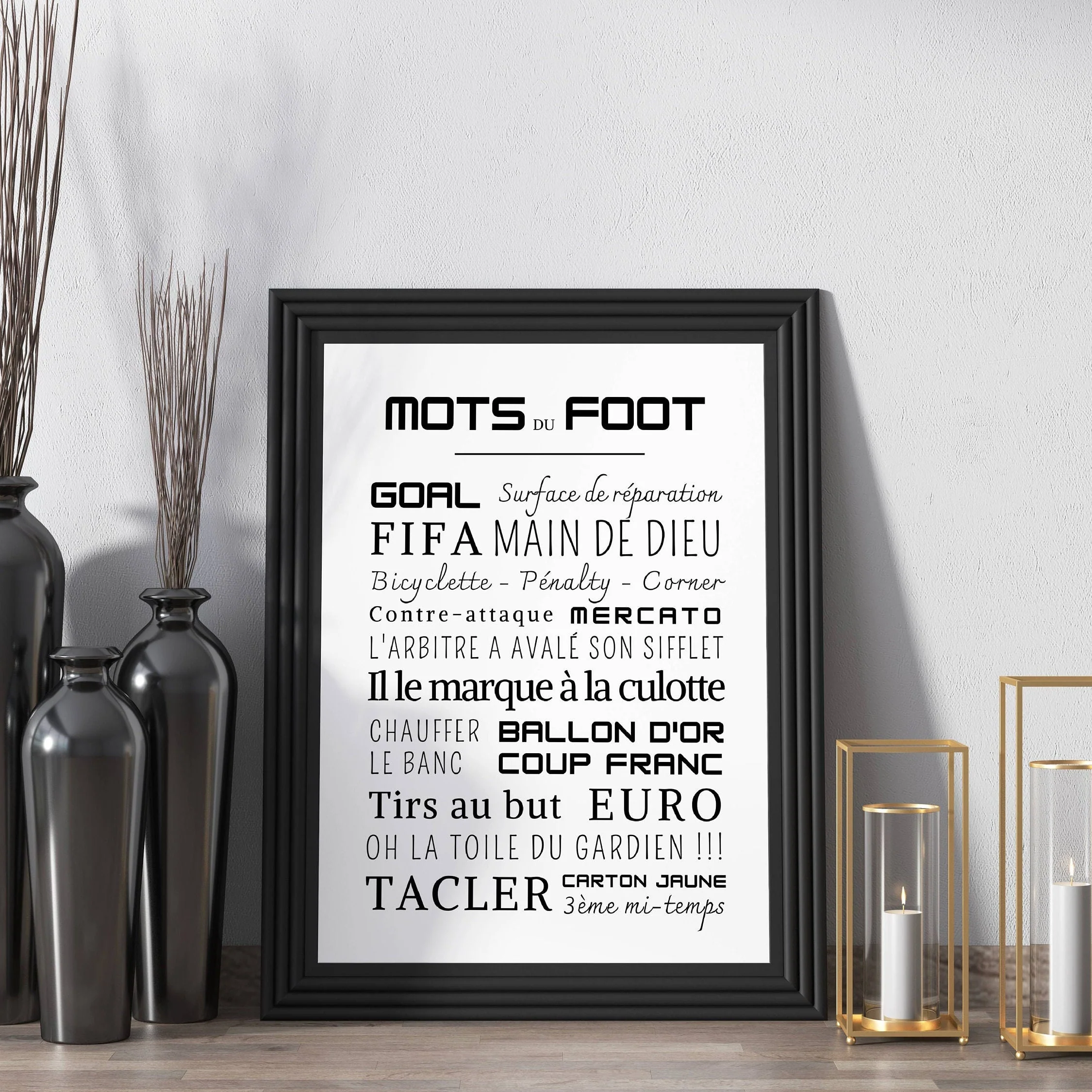 Affiche foot- Affiche mots et expressions du football - Poster football - Affiche sport à imprimer par Le Temps des Paillettes – Image 4