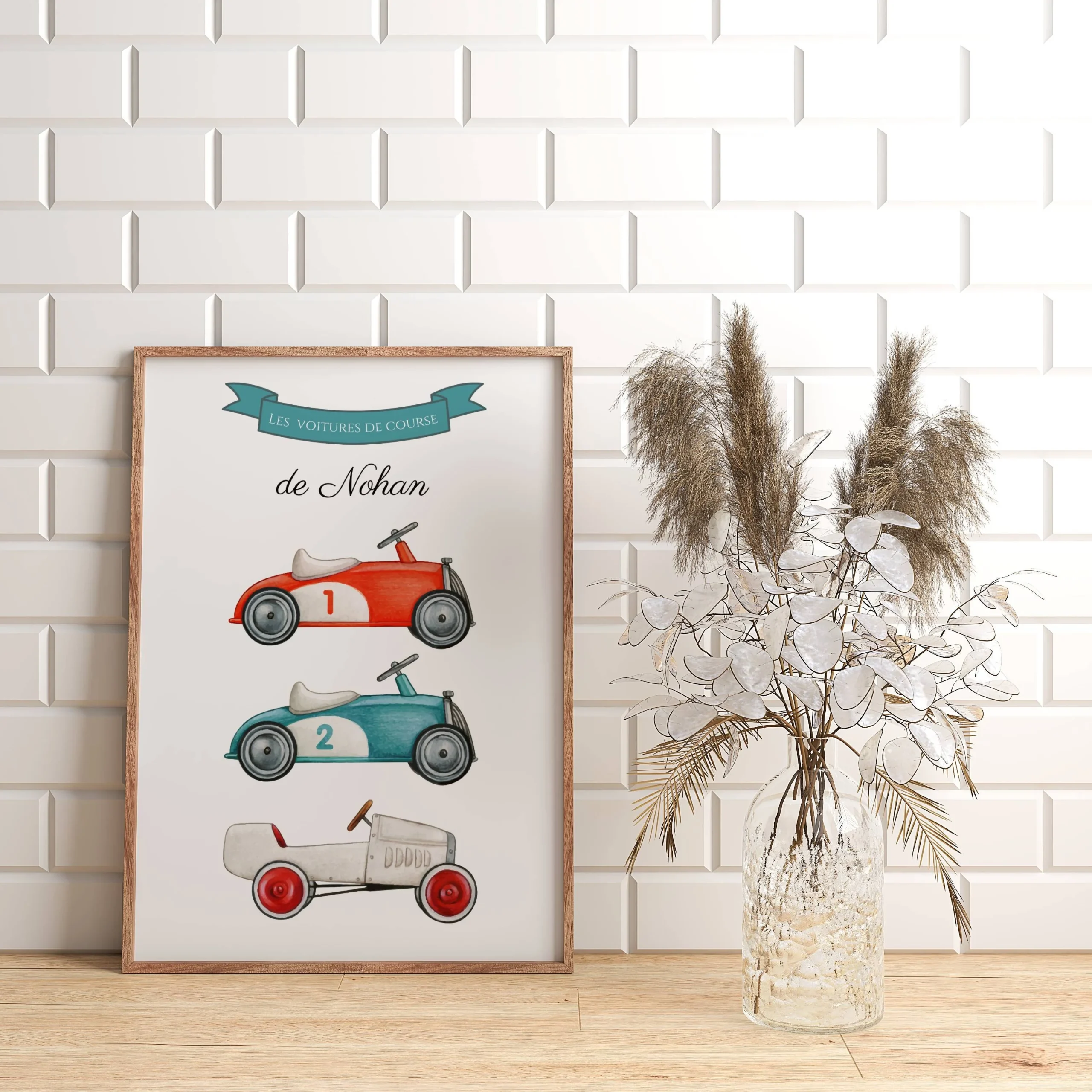 Affiche enfant voitures, affiche enfant véhicules, affiche voitures de course vintage par Le Temps des Paillettes – Image 5
