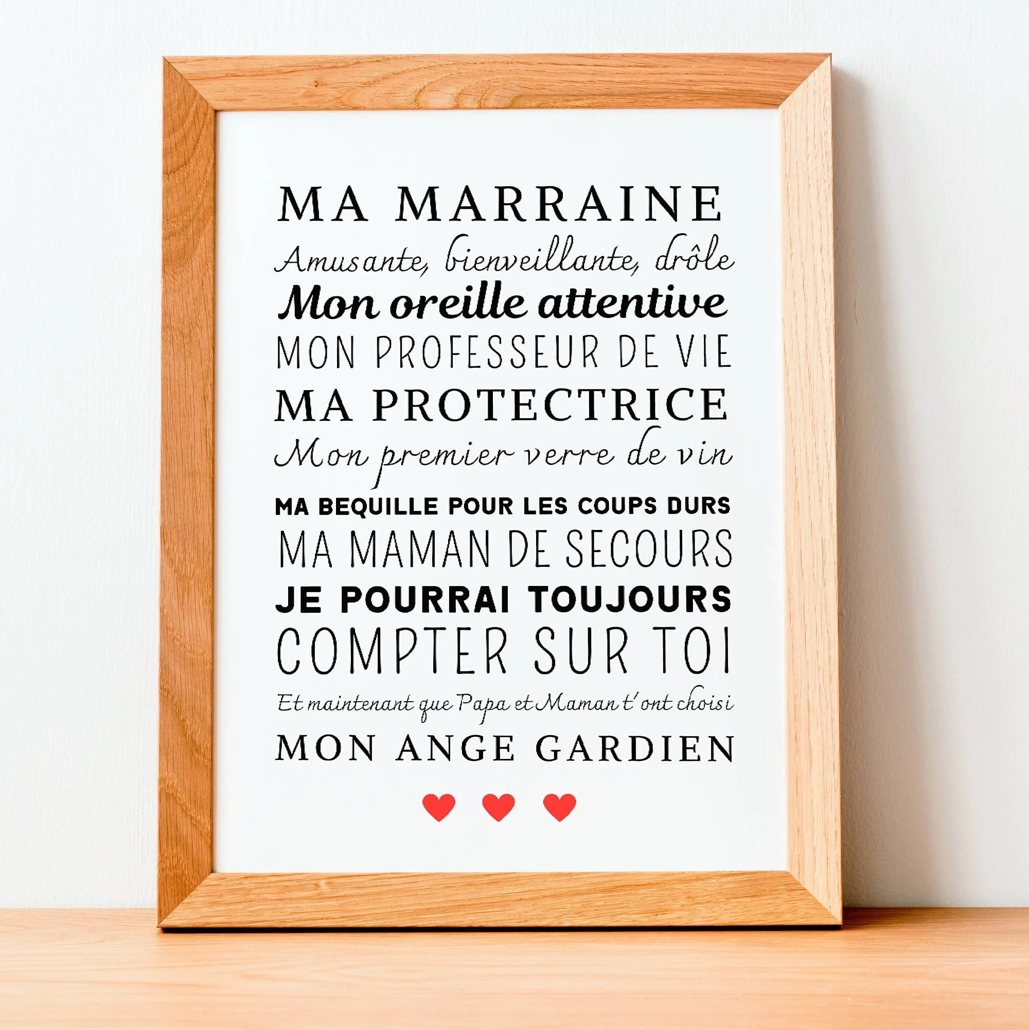 Affiche Personnalisée pour Marraine - Cadeau Unique - Le temps des paillettes – Image 5