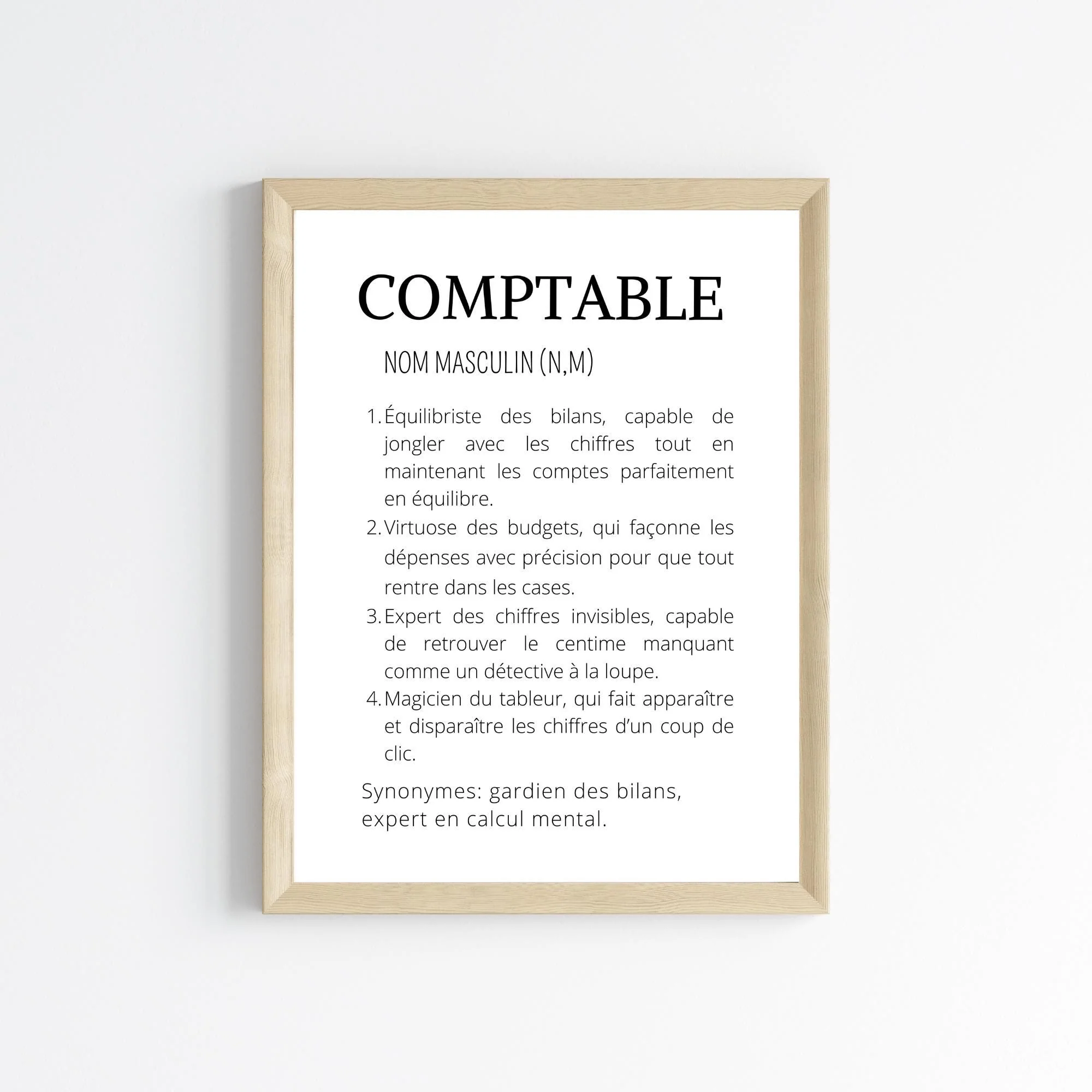 Affiche définition comptable – Image 2