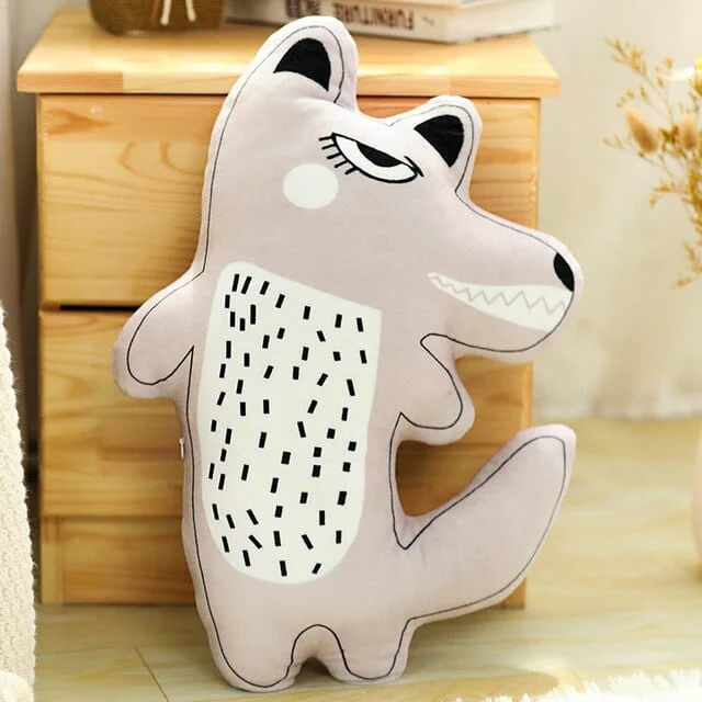 Oreiller En Peluche Loup Patte de Brume™️