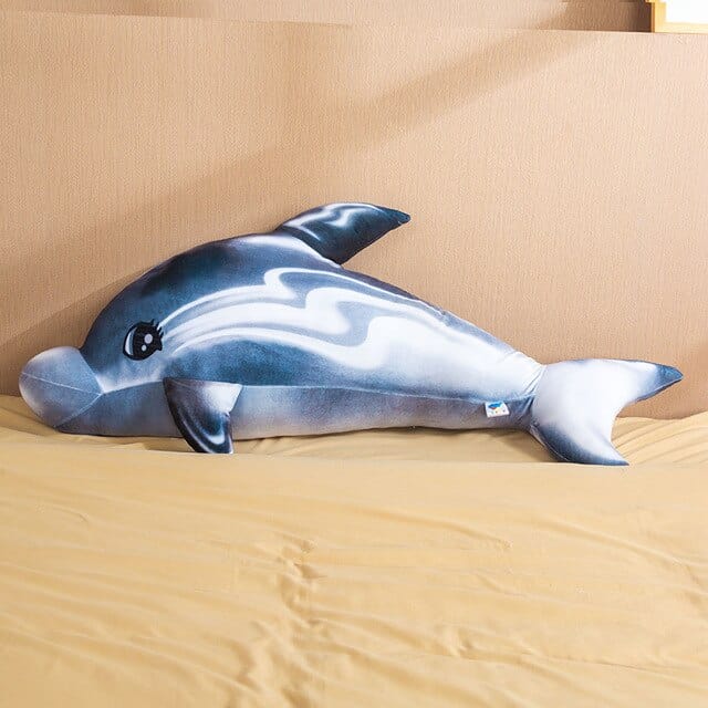 Peluche Dauphin Gris Brillant Sirena™