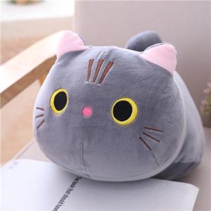 Peluche Géante Chat Gris