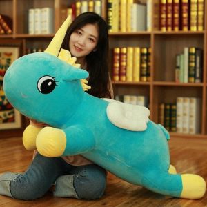 Peluche Licorne Gros Yeux Géante Lavender™
