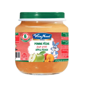 Vitameal pomme et pêche 130G
