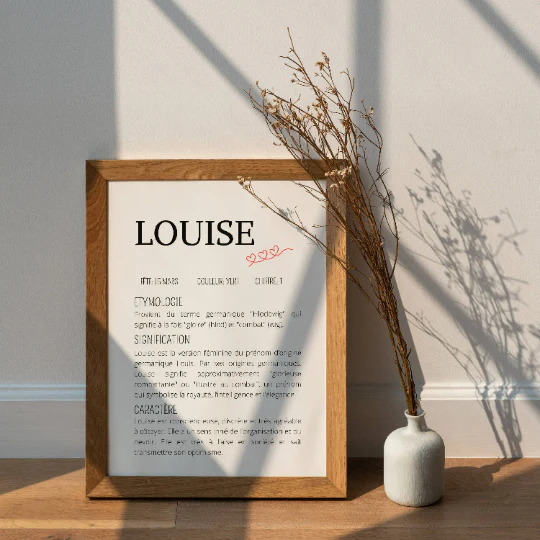 Affiche de naissance personnalisée prénom et définition - Cadeau de naissance personnalisé – Image 4