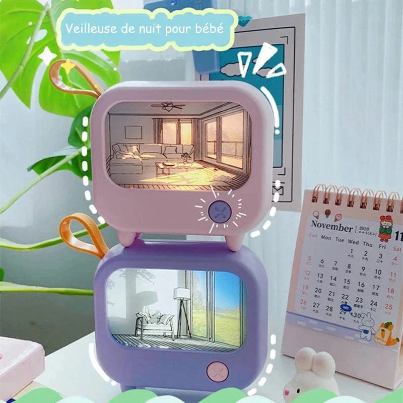 Veilleuse Bébé en forme de Tableau Télé – Image 7