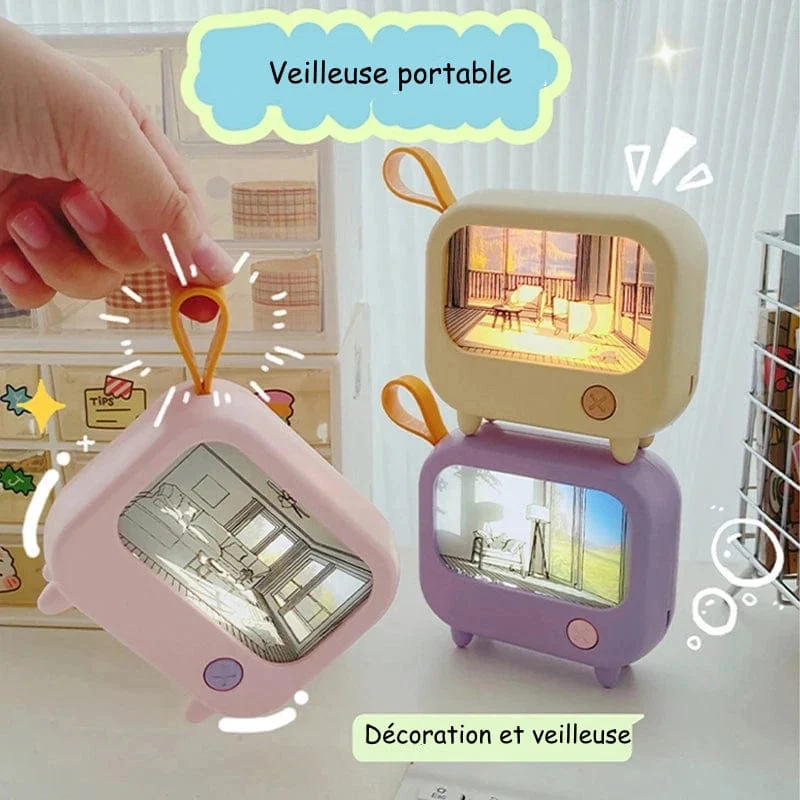 Veilleuse Bébé en forme de Tableau Télé – Image 4